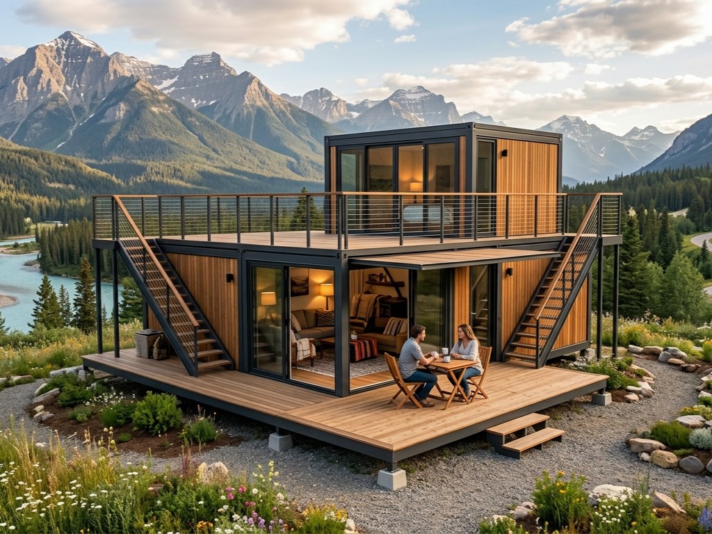 Sustainable Living House - Eco Friendly Prefab House with 2