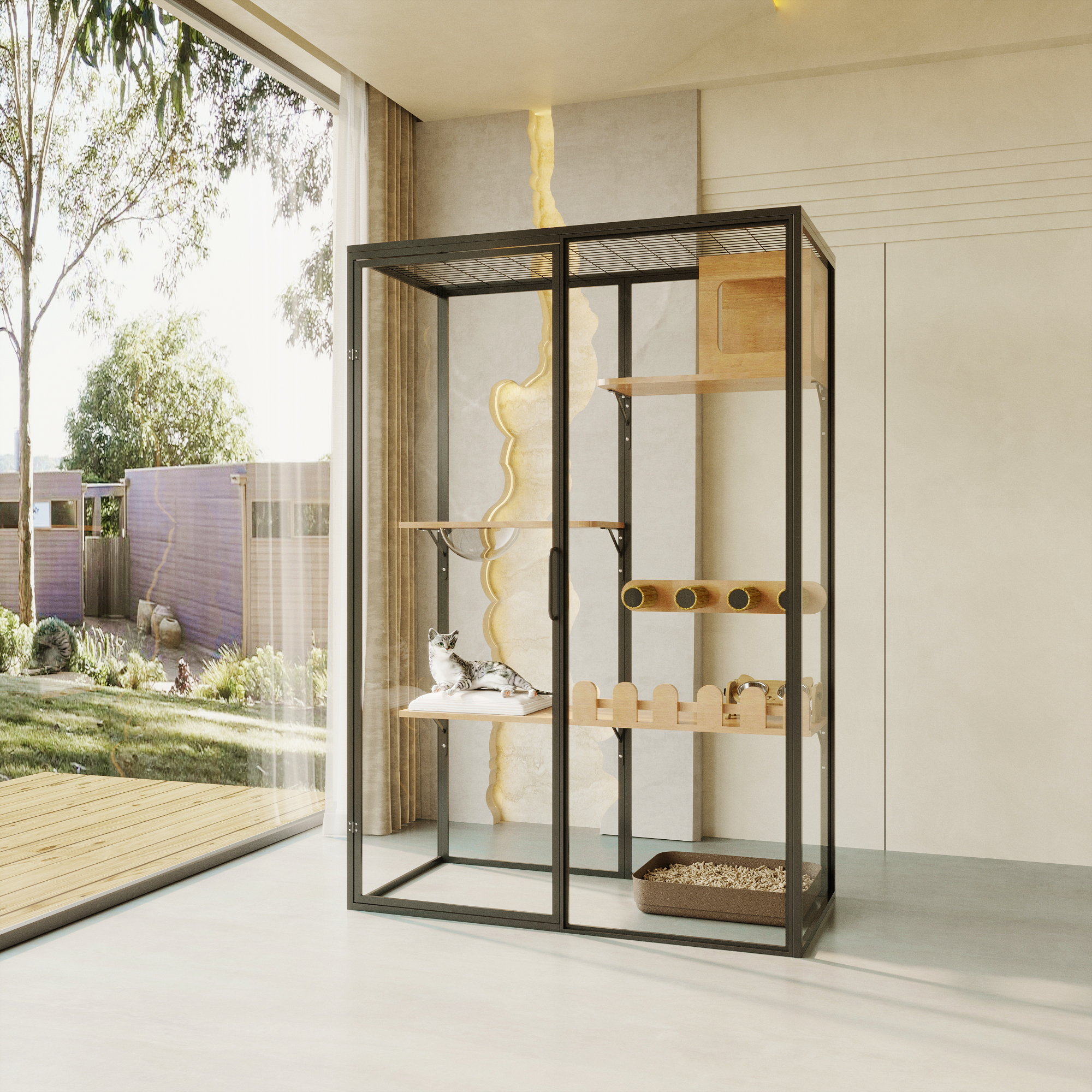 Sustainable Living House - Cat House Sustainable Cat Villa Pet