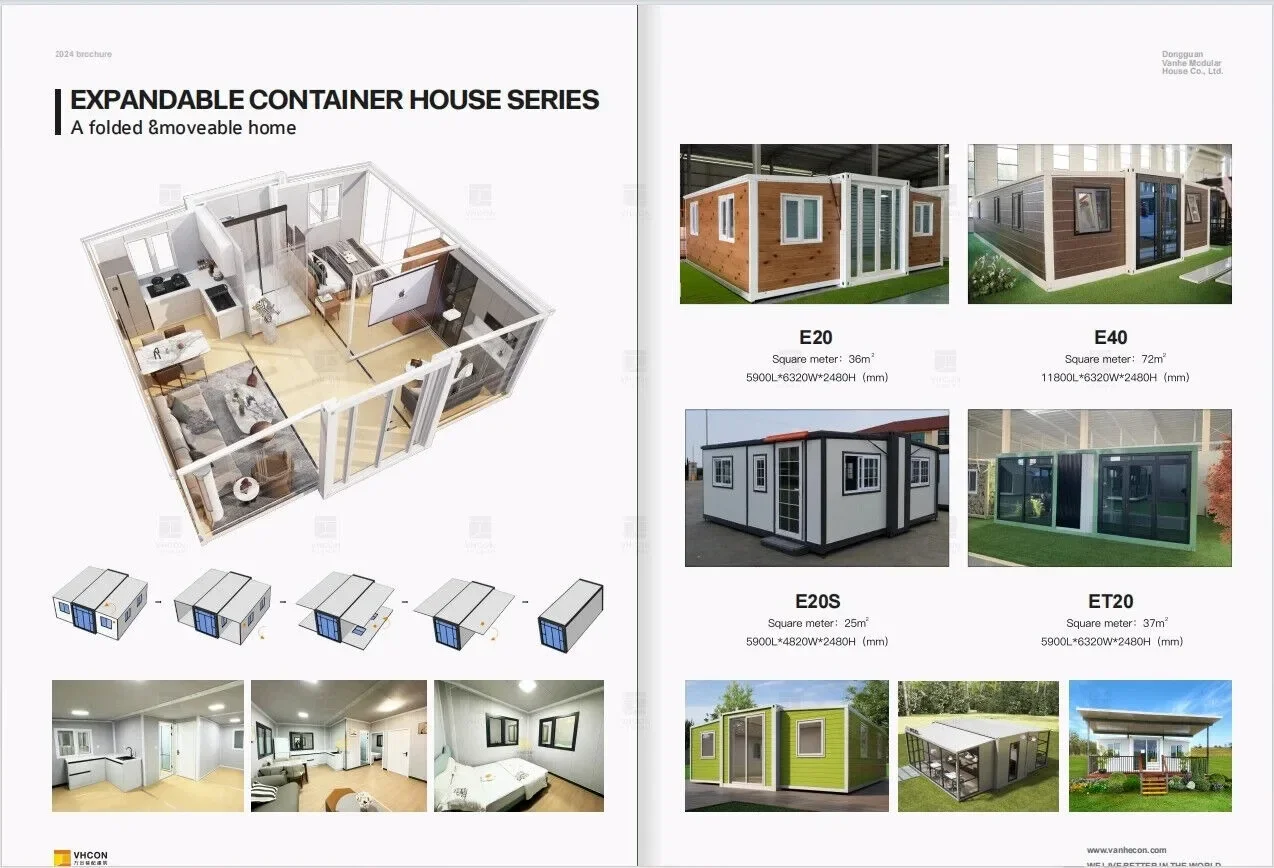Sustainable Living House - Customized Case Prefabricate Pieghevoli Foldable Cafe