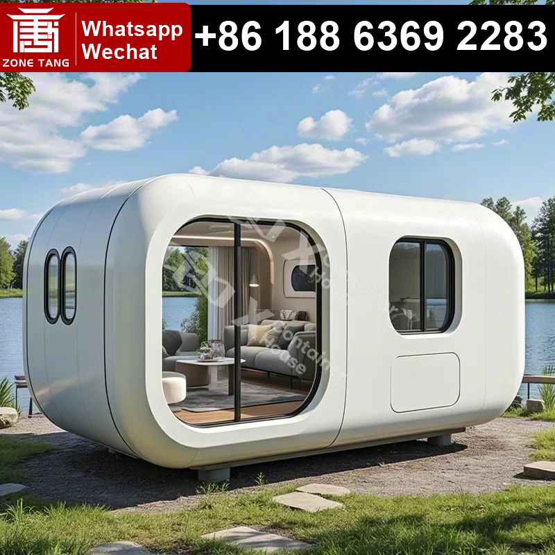 Sustainable Living House - Prefab Modular Steel Cabin Apple Capsule