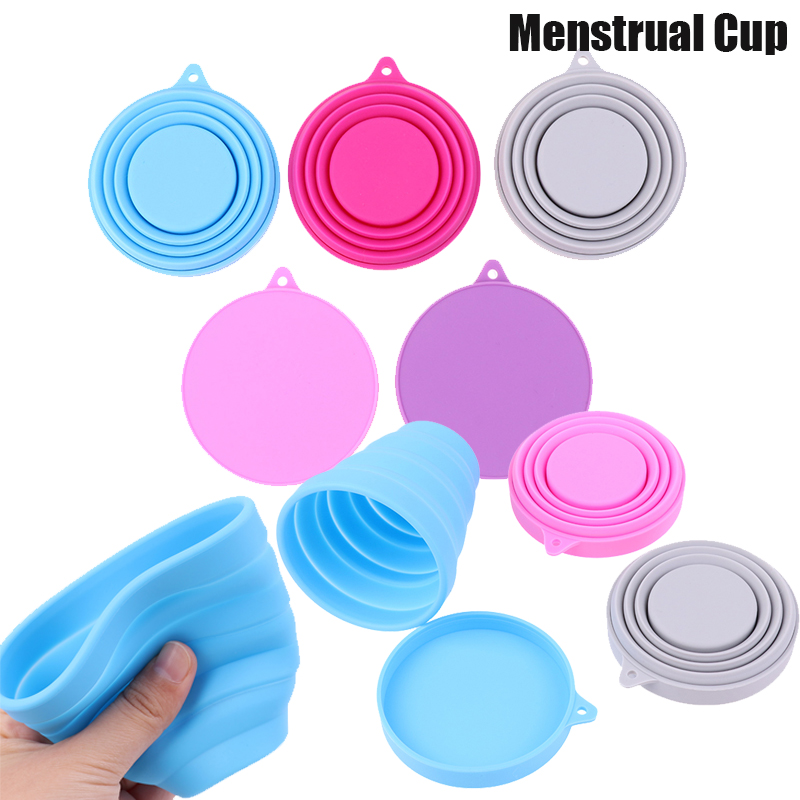 Menstrual Cup Silicone - Menstrual Sterilizing Cup Collapsible Silicone Cup