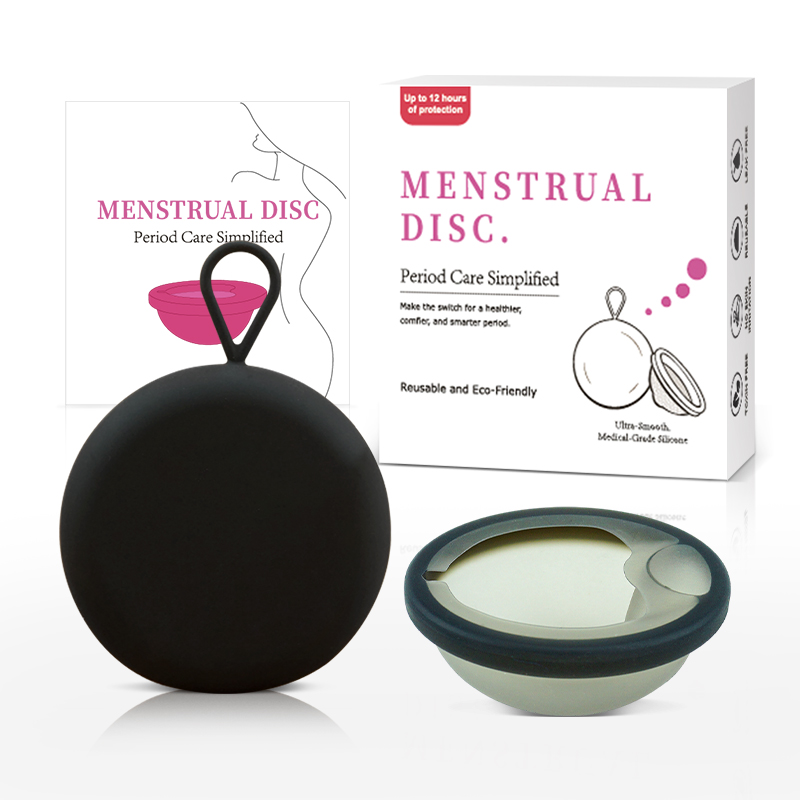 Menstrual Cup Silicone - Feminy Reusable Menstrual Disc Portable Menstrual