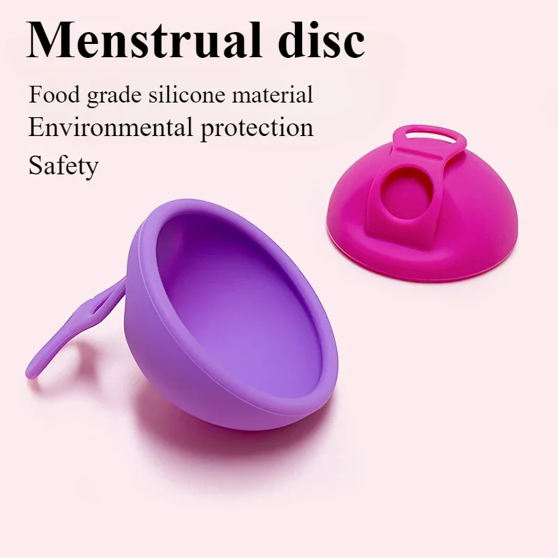 Menstrual Cup Silicone - 1Pcs Menstrual Disc Silicone Flat Fit