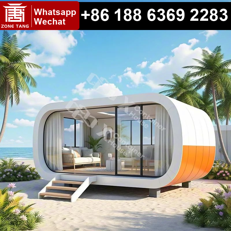 Sustainable Living House - Convenient Ecological Apple Capsule House Prefab