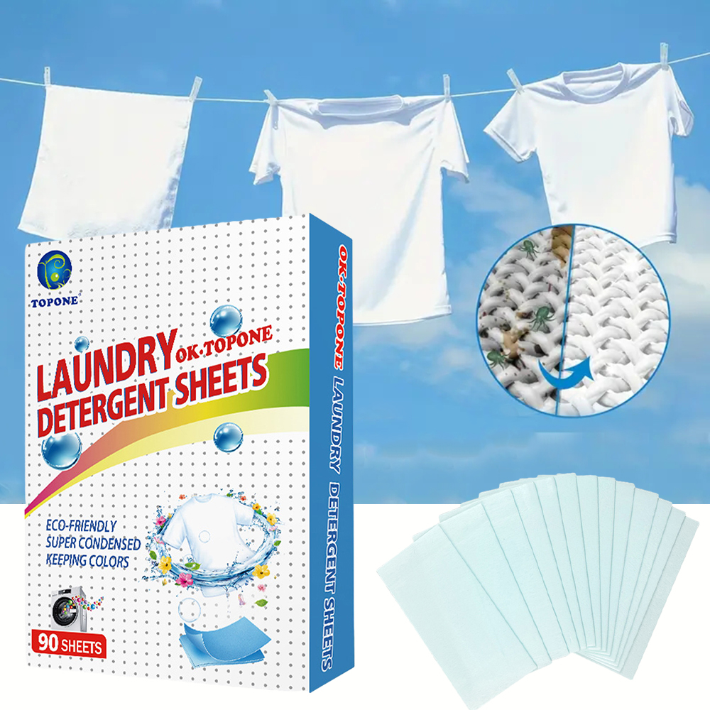 Laundry Strip Eco - 90 pcs Washer Sheets Detergent Laundry