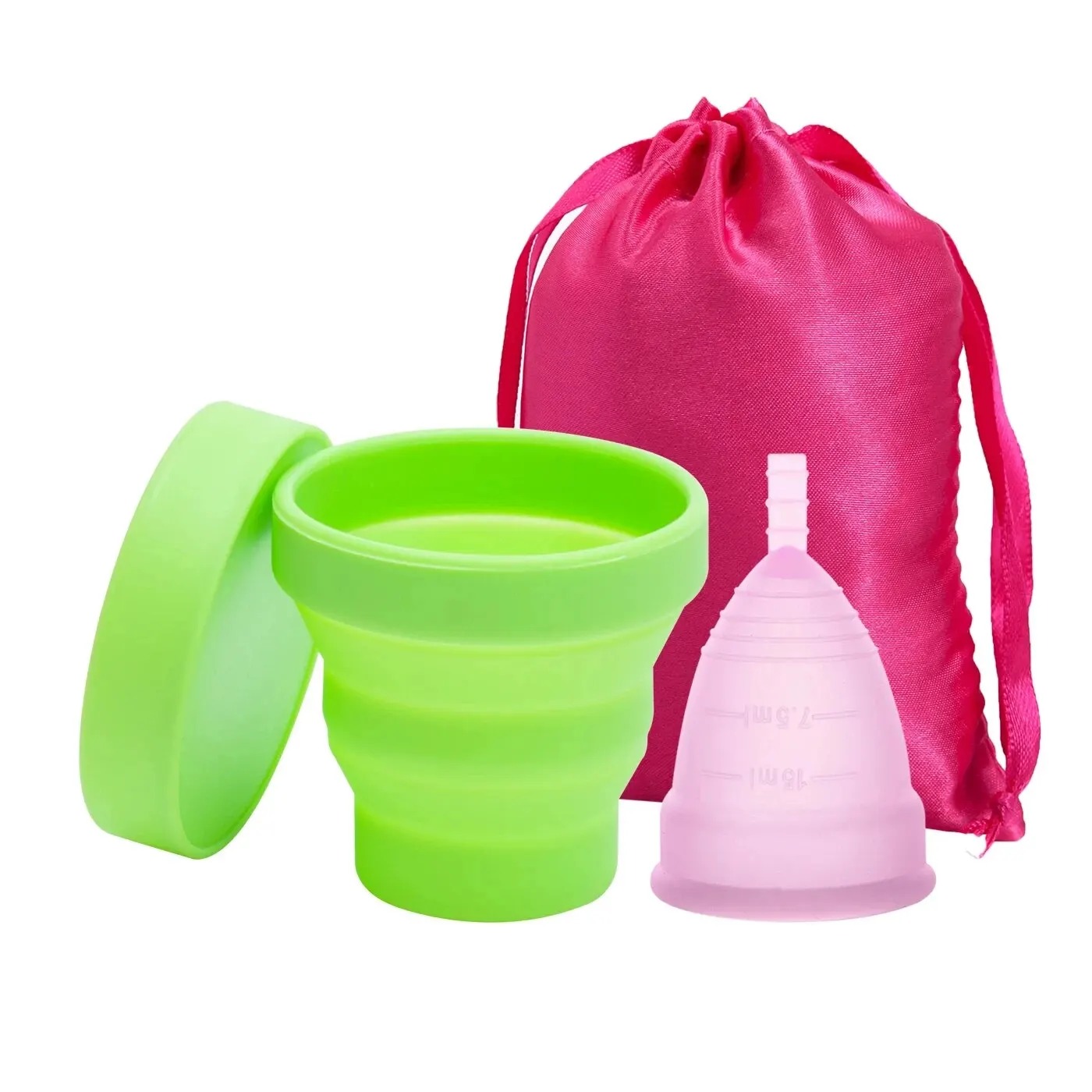 Menstrual Cup Silicone - Medical Reusable Menstrual Cup Women Menstrual