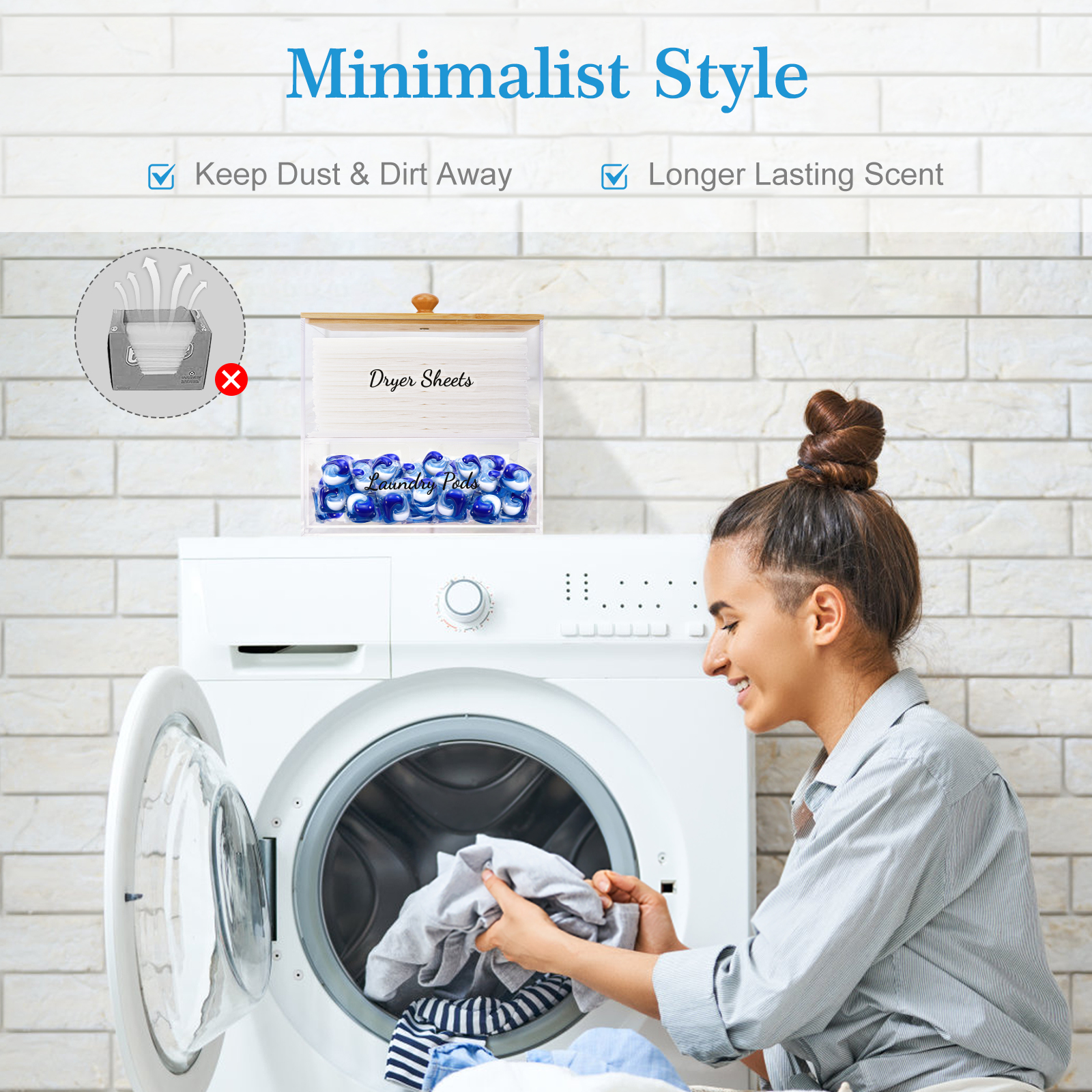 Acrylic Laundry Pods Organizer - Laundry Strip Eco 리뷰 및 가격