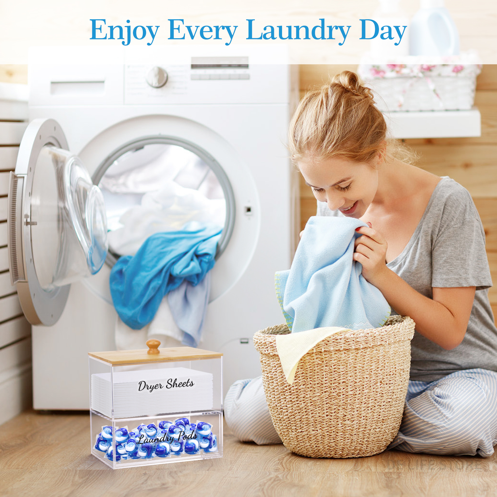 Acrylic Laundry Pods Organizer - Laundry Strip Eco 리뷰 및 가격