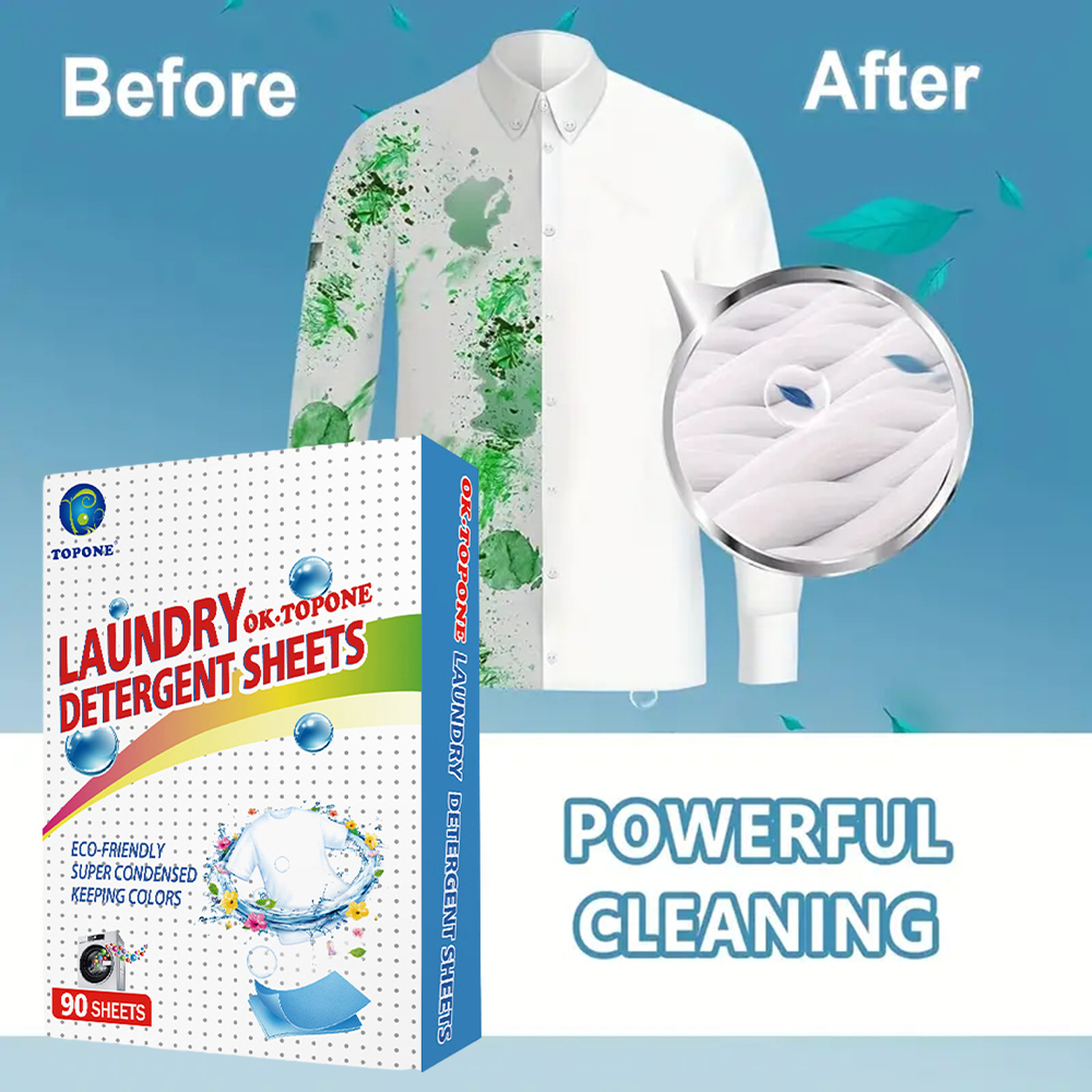 90 pcs Washer Sheets Detergent - Laundry Strip Eco 리뷰 및 가격