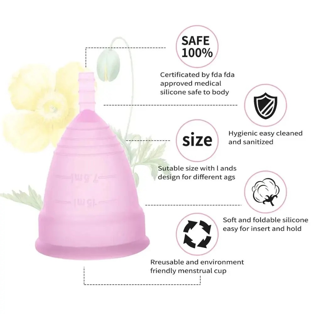 Medical Reusable Menstrual Cup - Menstrual Cup Silicone 리뷰 및 가격